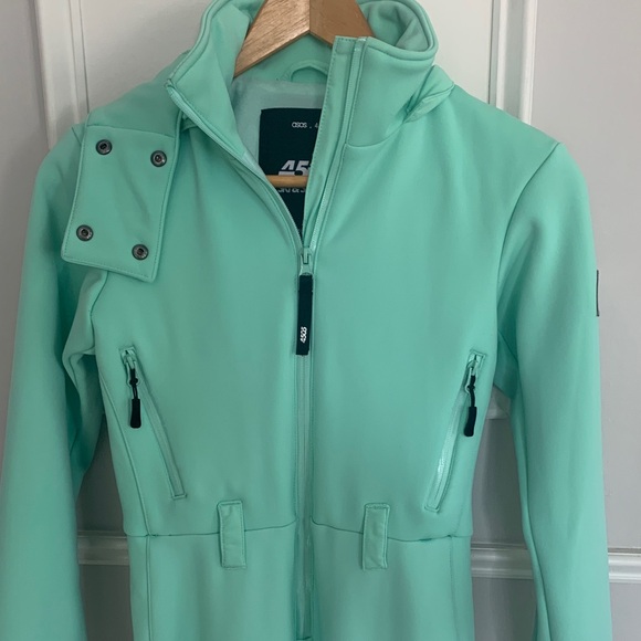 ASOS 4505 Ski Suit Mint Green Snowsuit UK 6 / US 2 - Picture 4 of 7